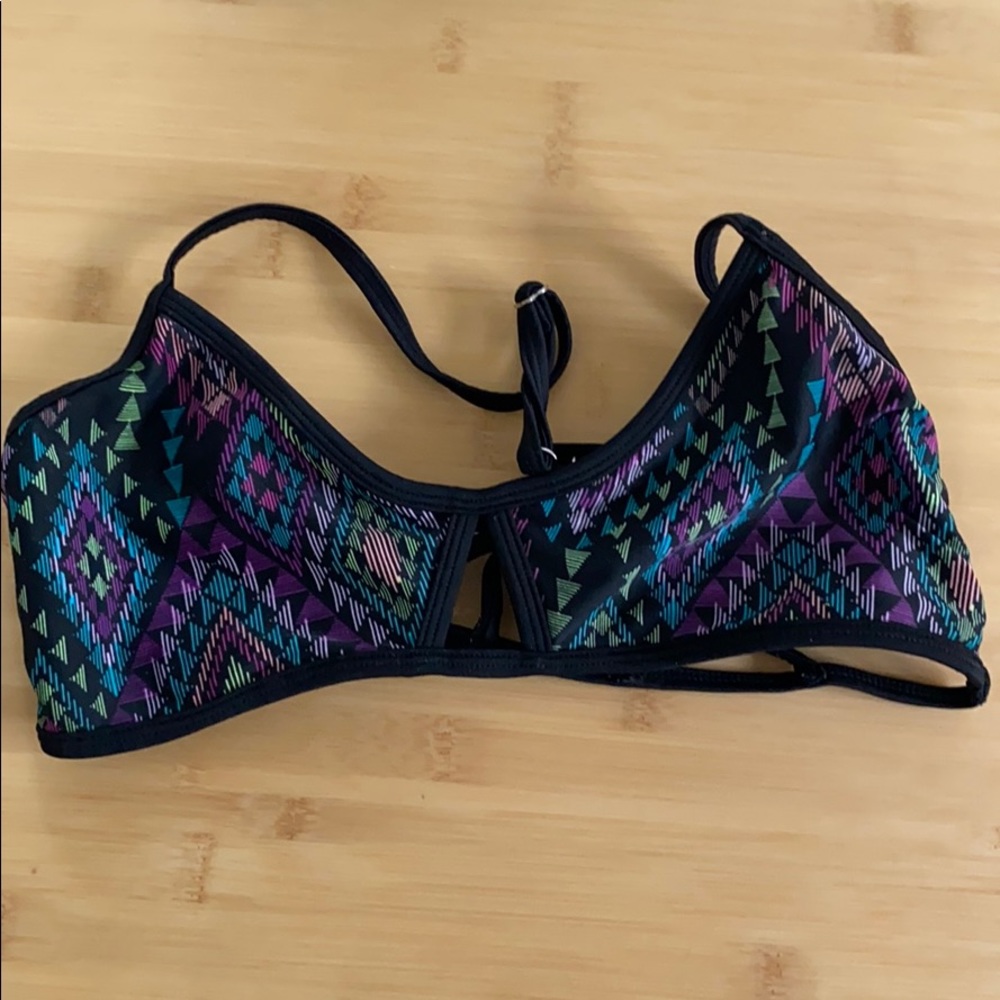 Multi color bikini top